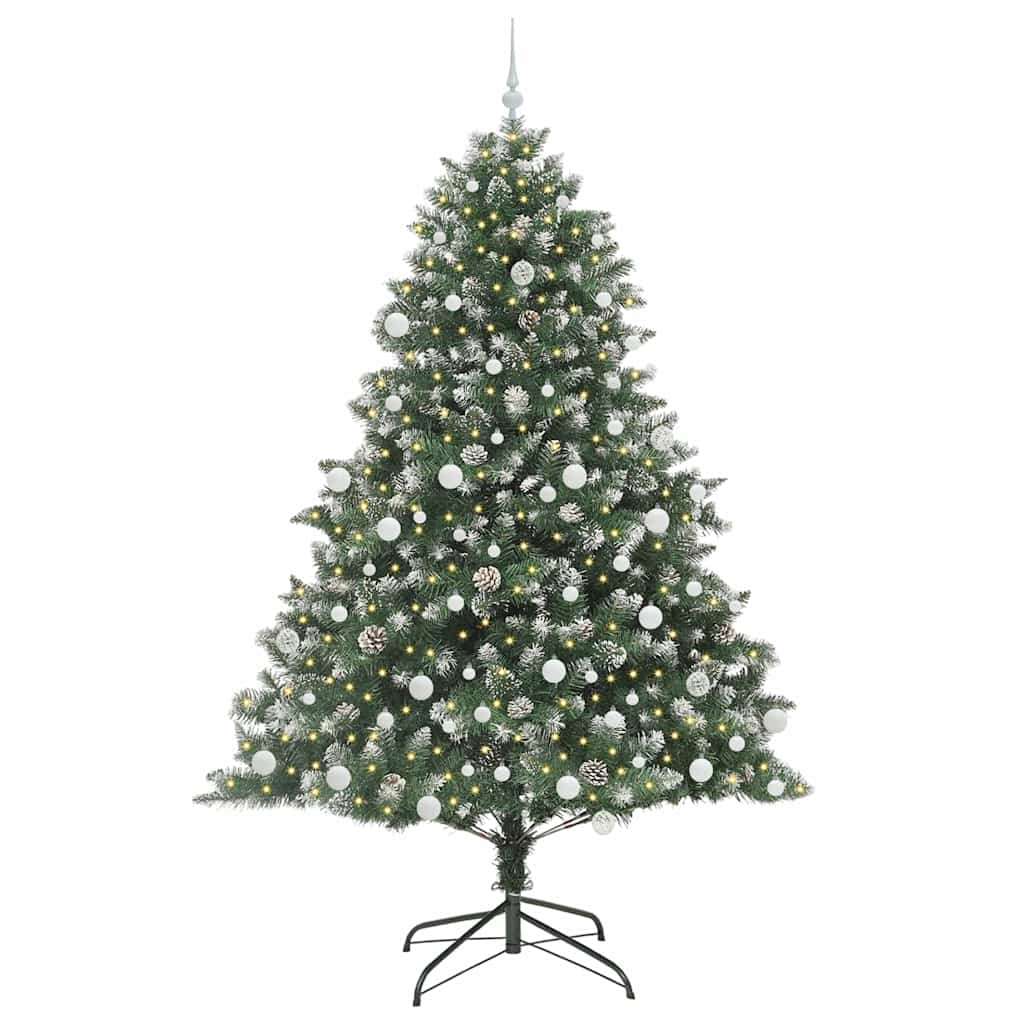 Umjetno božićno drvce Zelena 210 cm PVC, Plastika i Čelik