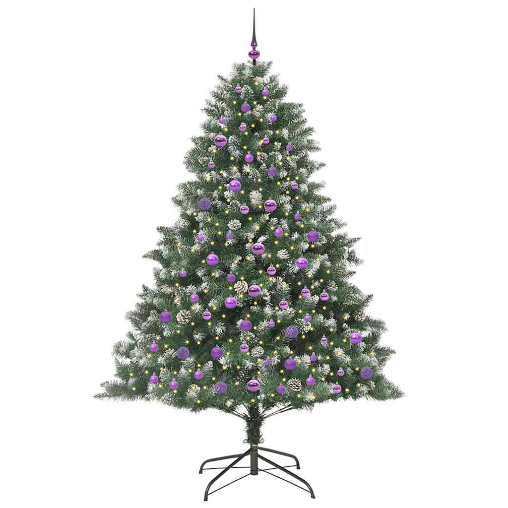 Umjetno božićno drvce Zelena 210 cm PVC, Plastika i Čelik