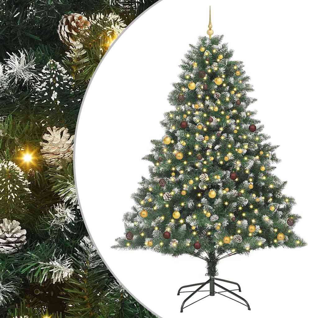 Umjetno božićno drvce Zelena 240 cm PVC, Plastika i Čelik