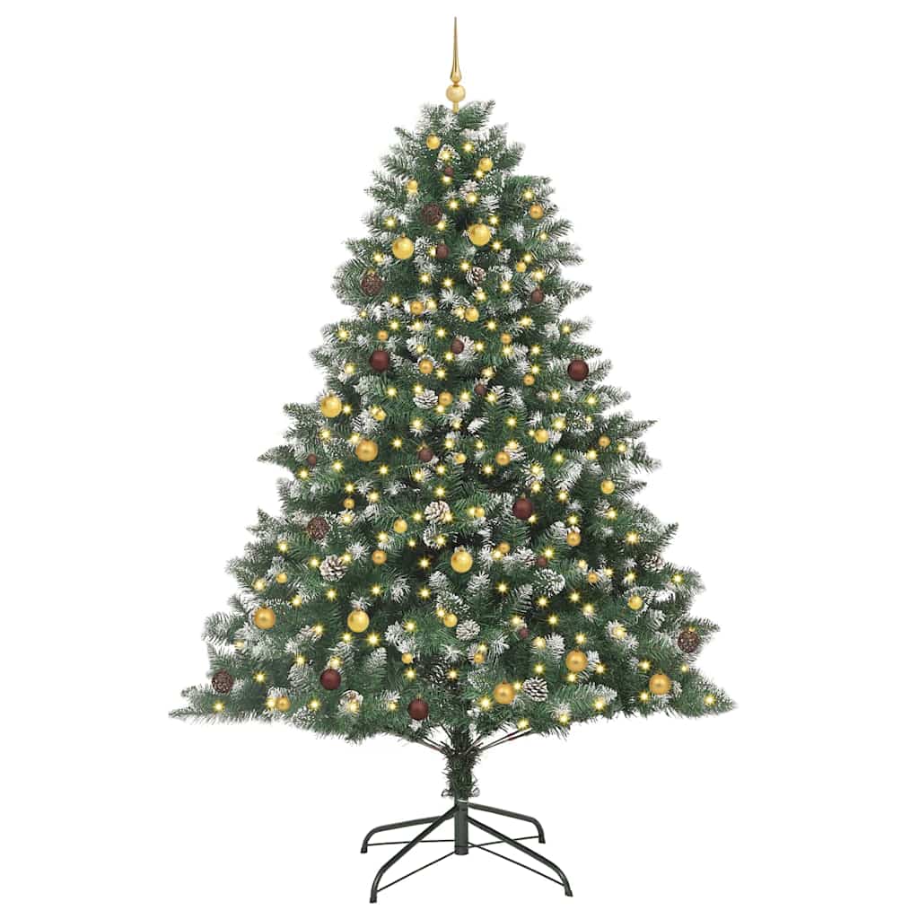 Umjetno božićno drvce Zelena 240 cm PVC, Plastika i Čelik