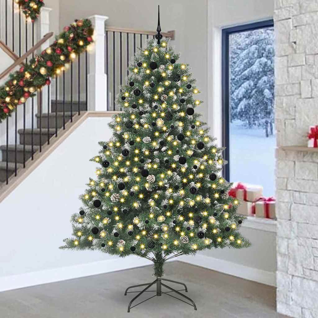 Umjetno božićno drvce Zelena 240 cm PVC, Plastika i Čelik