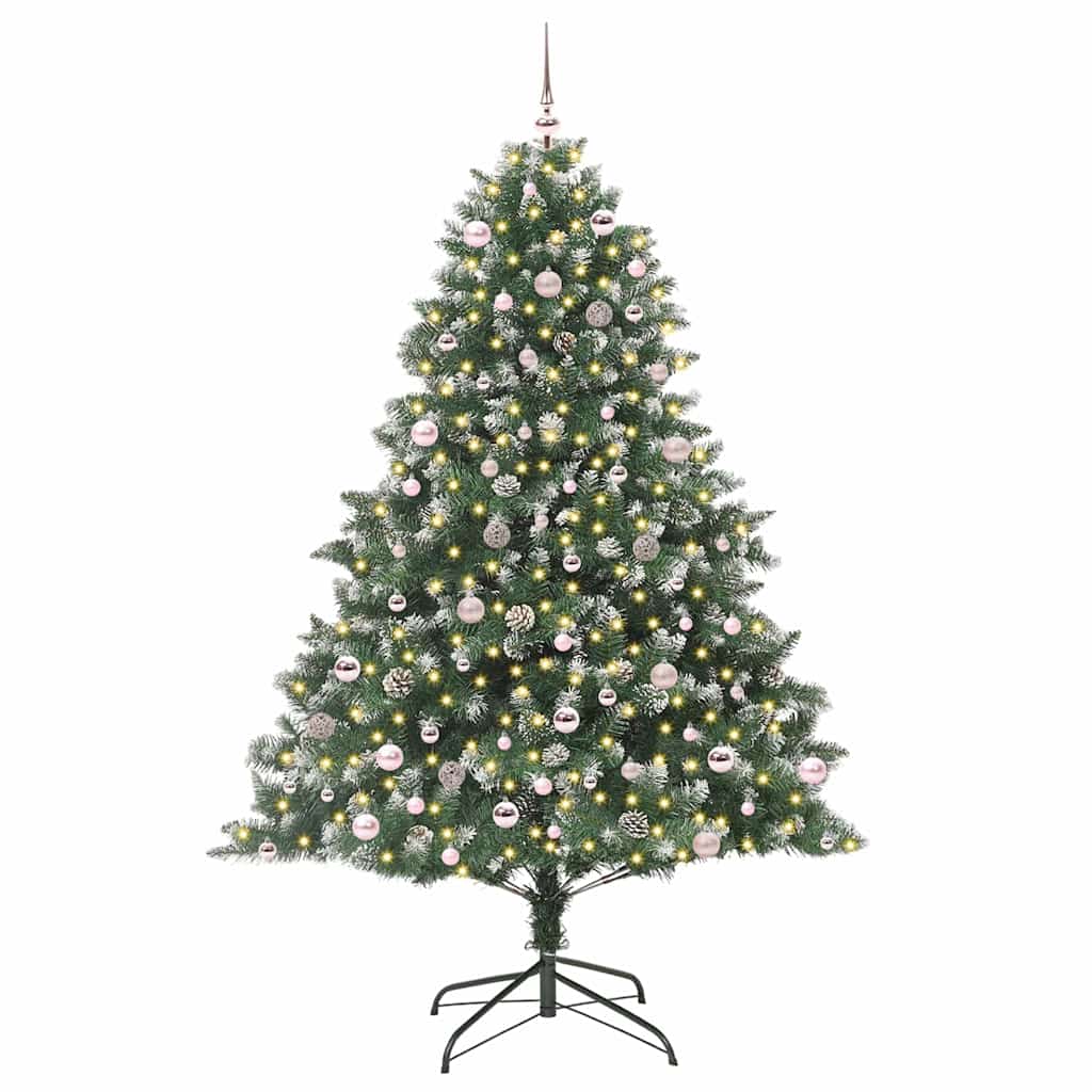 Umjetno božićno drvce Zelena 240 cm PVC, Plastika i Čelik
