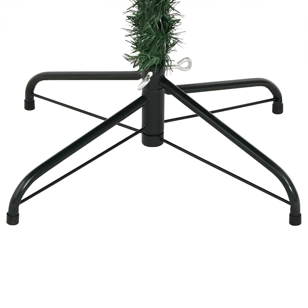 Umjetna jelka s pantenom i pahuljicama Zelena i bijela 150 cm