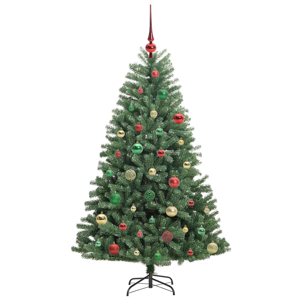 Umjetno božićno drvce s nogom Zelena 150 cm PVC i metal