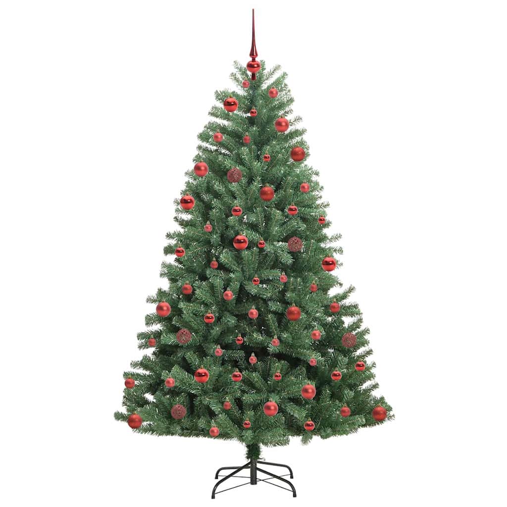 Umjetno božićno drvce s nogom Zelena 180 cm PVC i metal