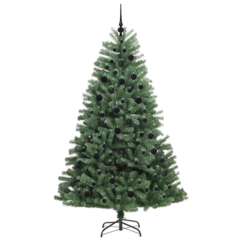 Umjetno božićno drvce s nogom Zelena 210 cm PVC i metal
