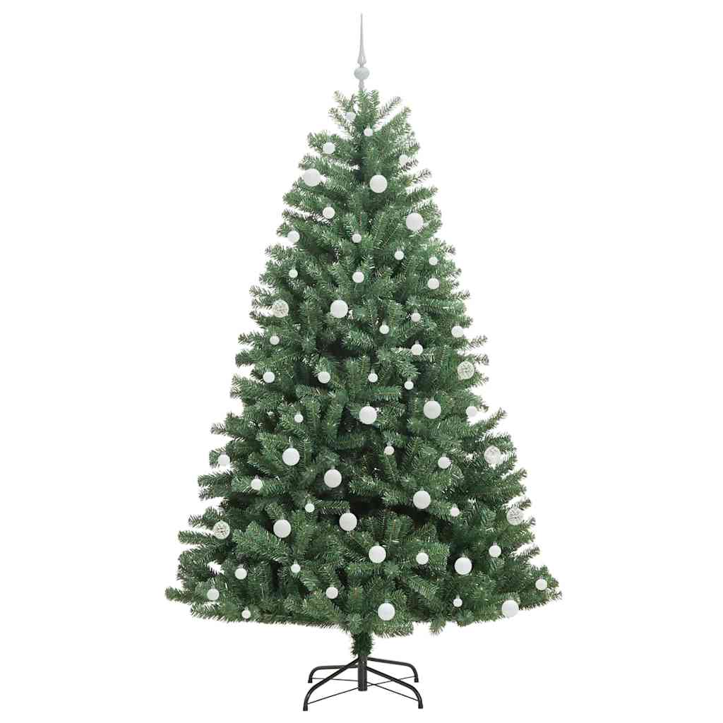 Umjetno božićno drvce s nogom Zelena 210 cm PVC i metal