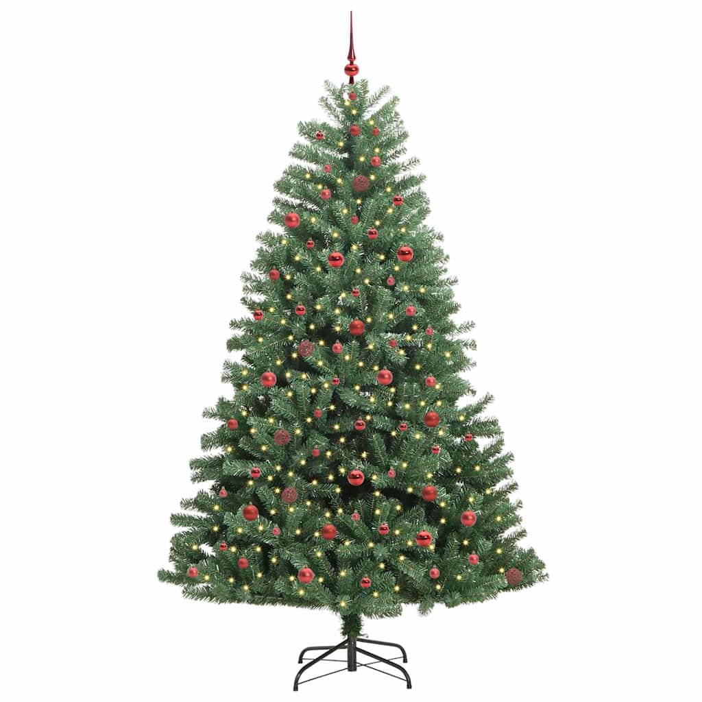 Umjetno božićno drvce s nogom Zelena 240 cm PVC i metal