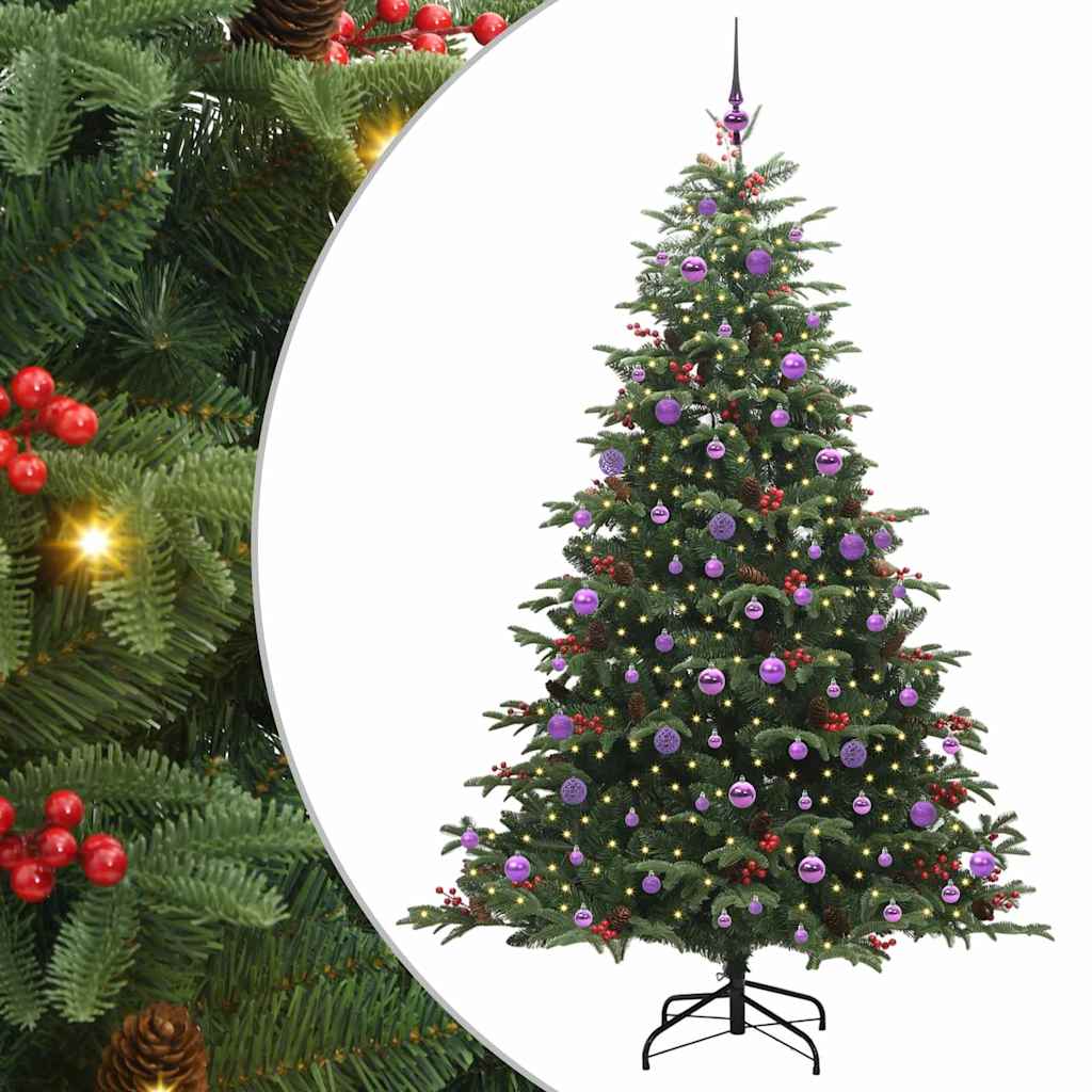 Umjetno božićno drvce Zelena 210 cm PVC i Metal i Plastika