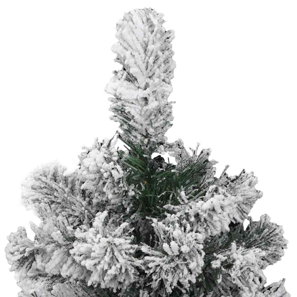 Umjetno božićno drvce s nogom Zelena i bijela 120 cm