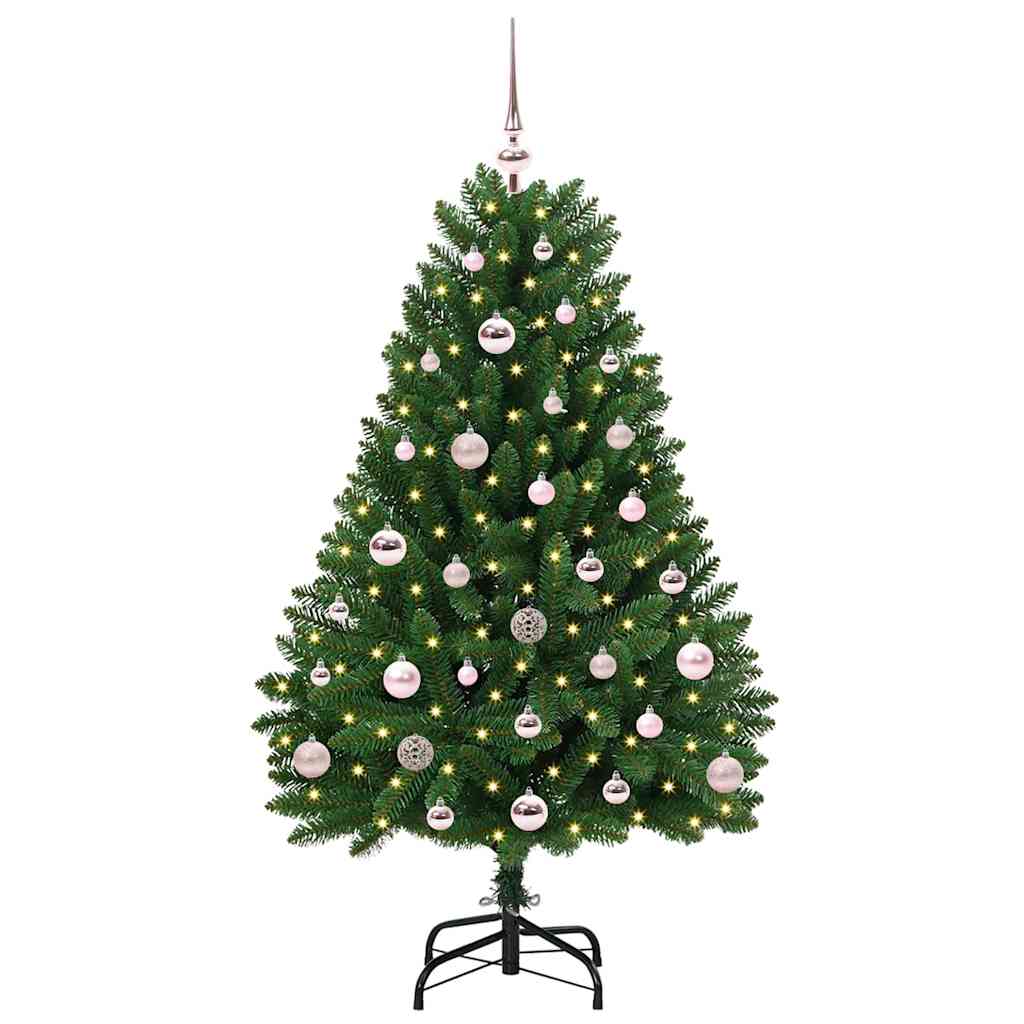 Umjetno božićno drvce s nogom Zelena 120 cm PVC i čelik