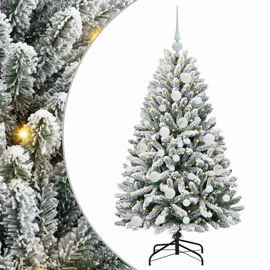 Umjetno božićno drvce Zelena i bijela 120 cm PVC i metal