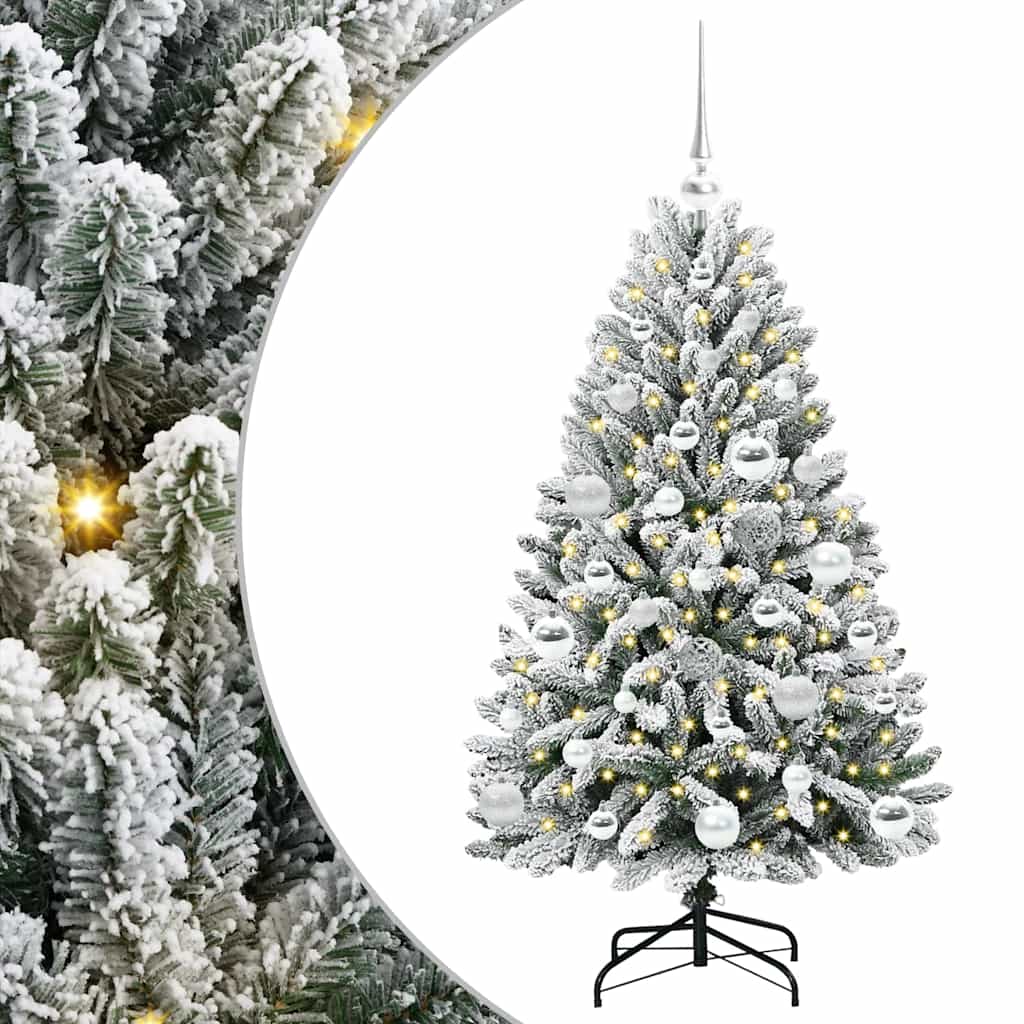 Umjetno božićno drvce Zelena i bijela 120 cm PVC i metal