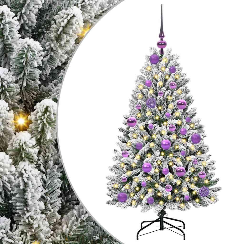 Umjetno božićno drvce Zelena i bijela 120 cm PVC i metal