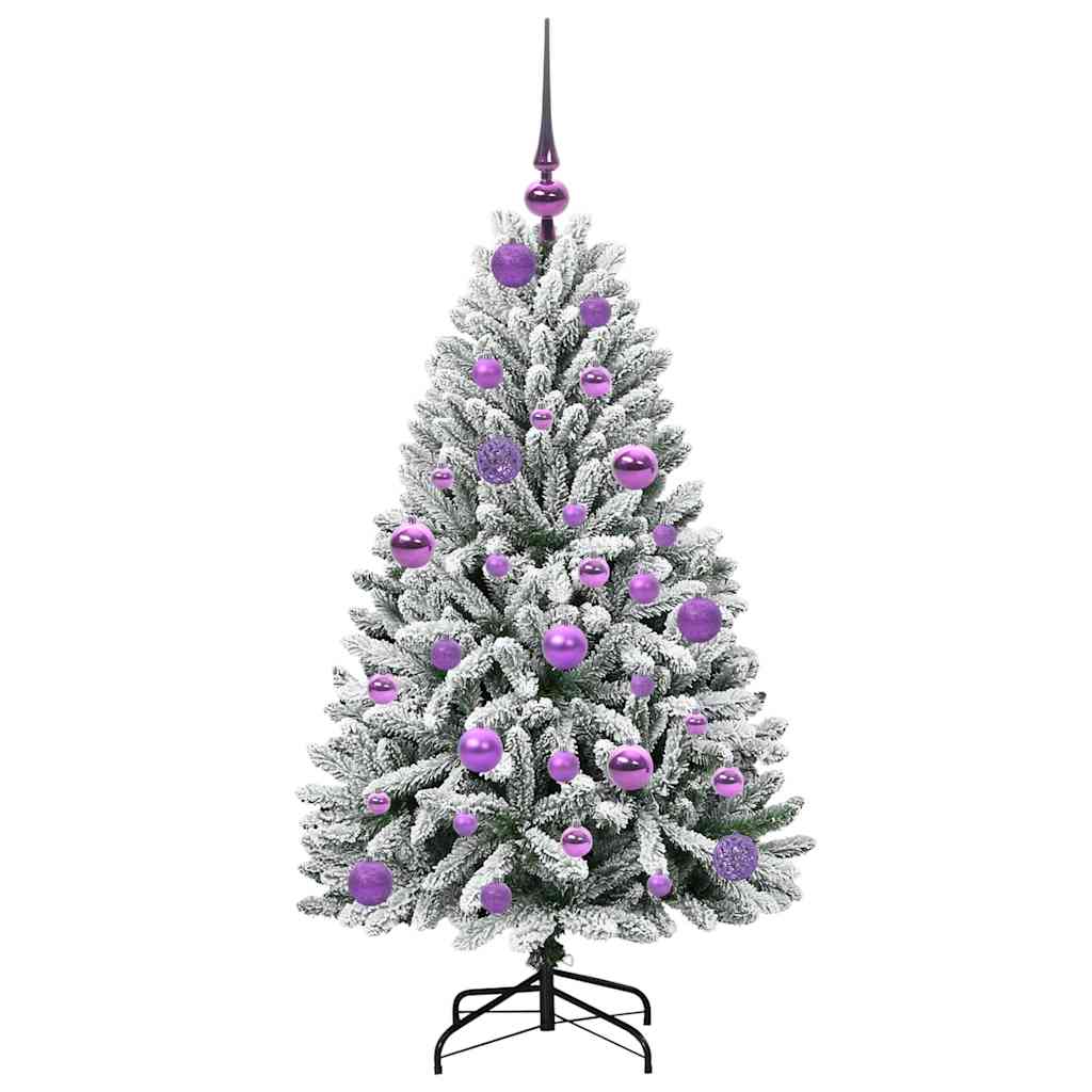 Umjetno božićno drvce Zelena i bijela 120 cm PVC i metal