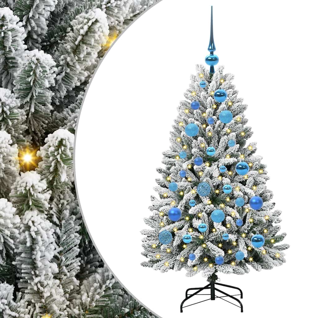 Umjetno božićno drvce Zelena i bijela 120 cm PVC i metal
