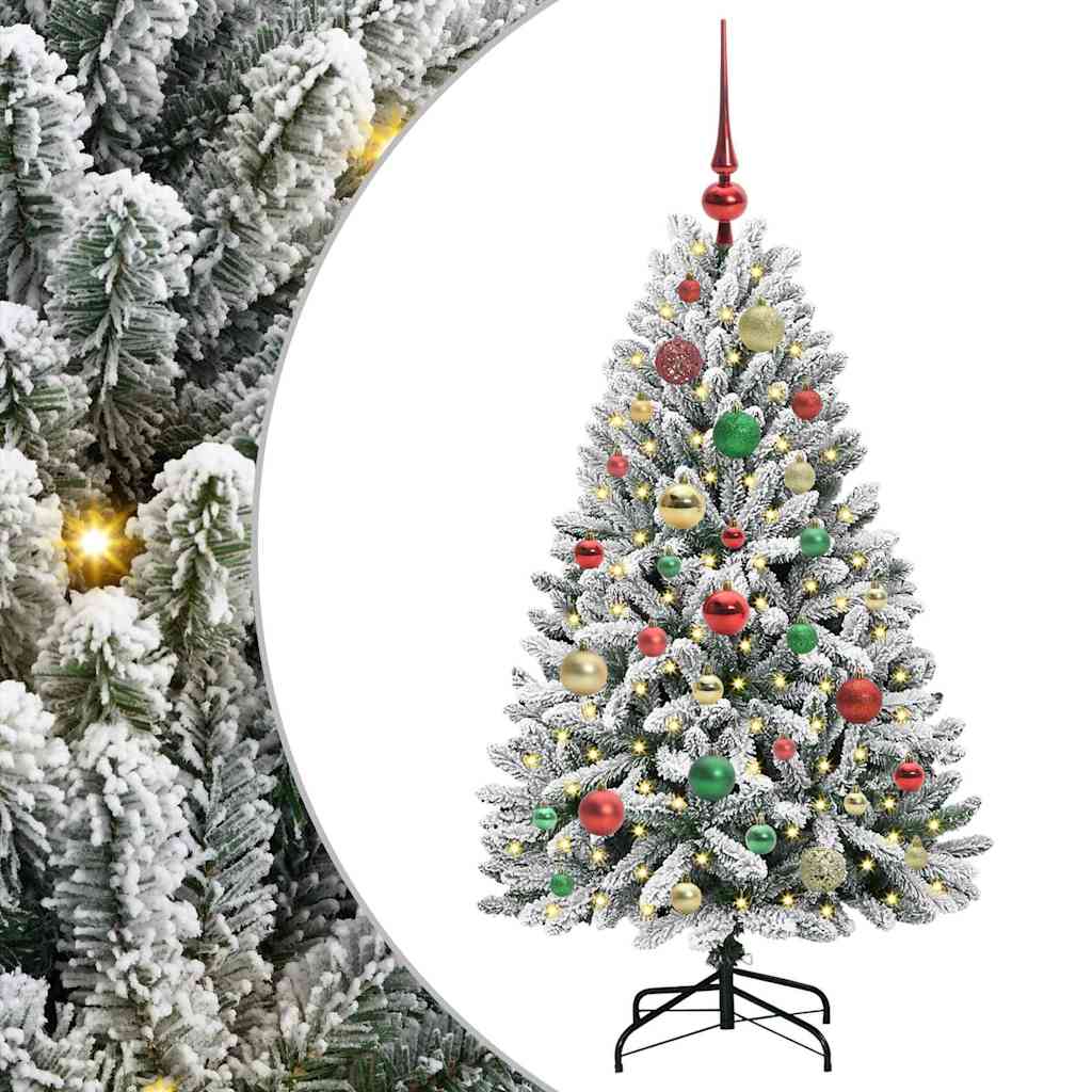 Umjetno božićno drvce Zelena i bijela 120 cm PVC i metal