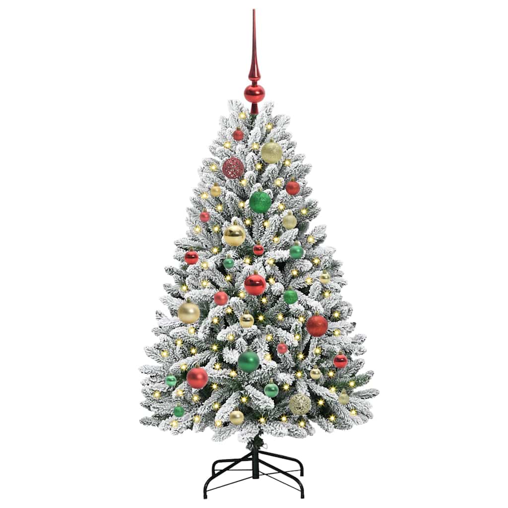Umjetno božićno drvce Zelena i bijela 120 cm PVC i metal