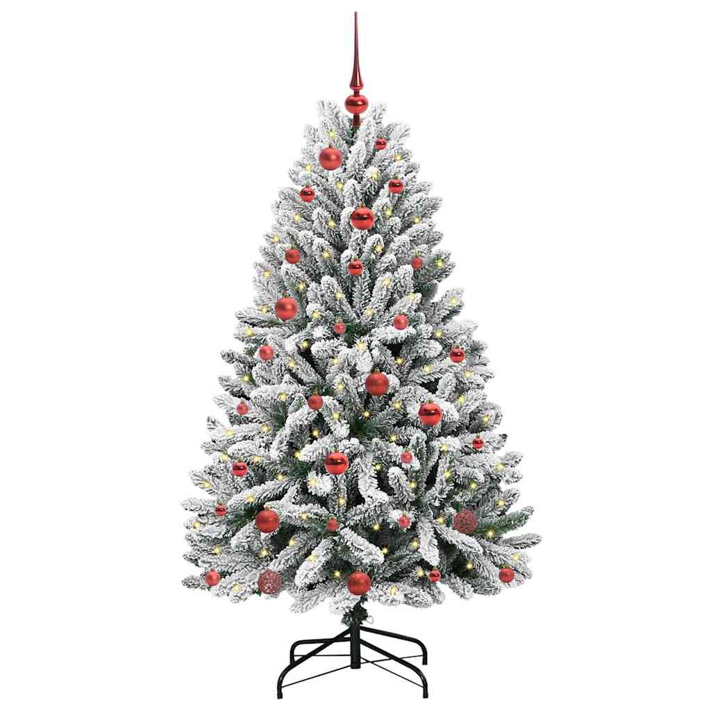 Umjetno božićno drvce Zelena i bijela 150 cm PVC i metal