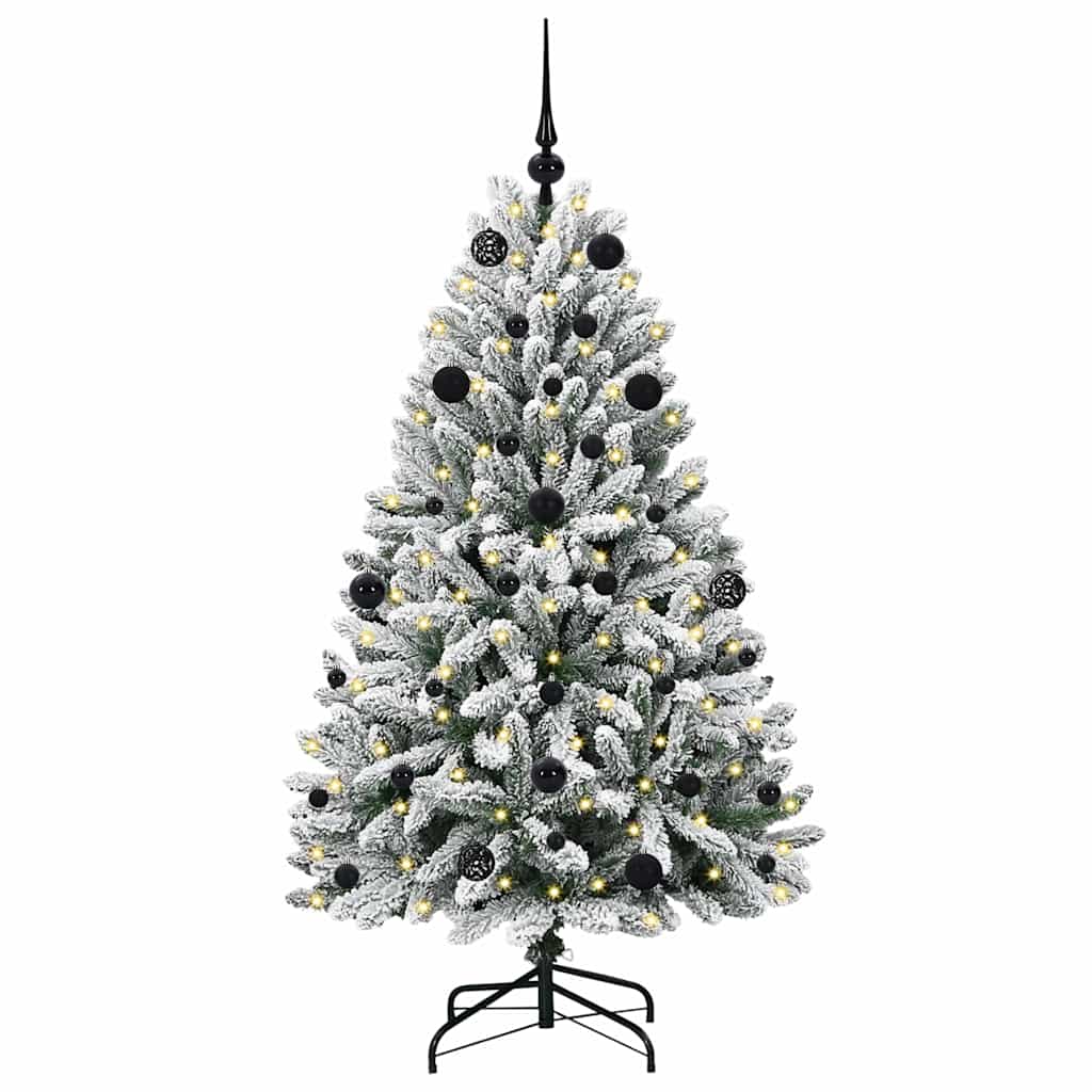 Umjetno božićno drvce Zelena i bijela 150 cm PVC i metal