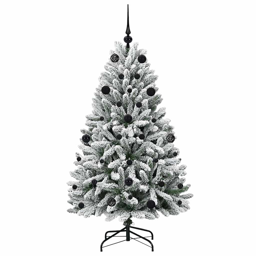 Umjetno božićno drvce Zelena i bijela 150 cm PVC i metal