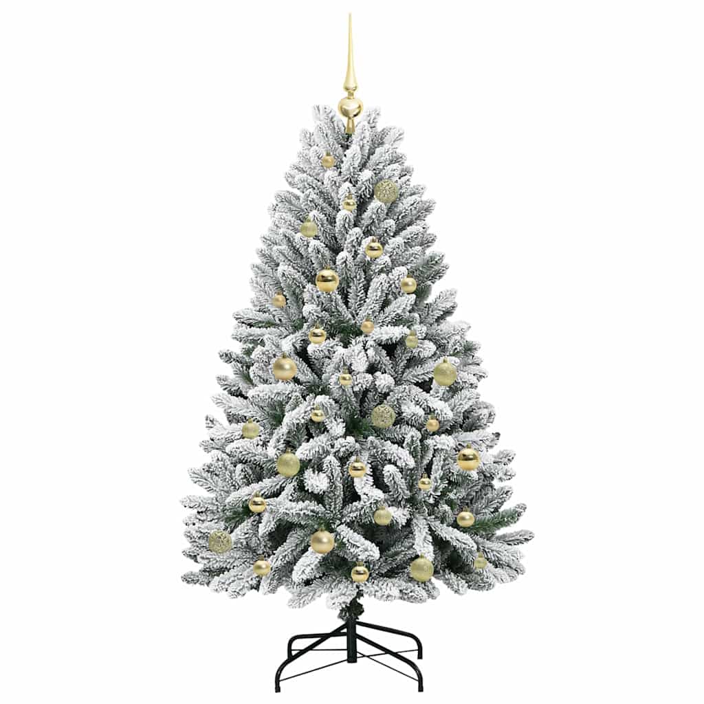 Umjetno božićno drvce Zelena i bijela 150 cm PVC i metal