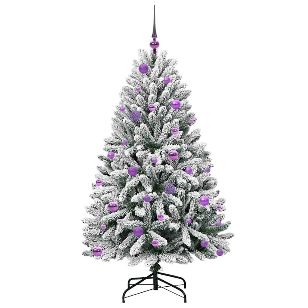 Umjetno božićno drvce Zelena i bijela 150 cm PVC i metal