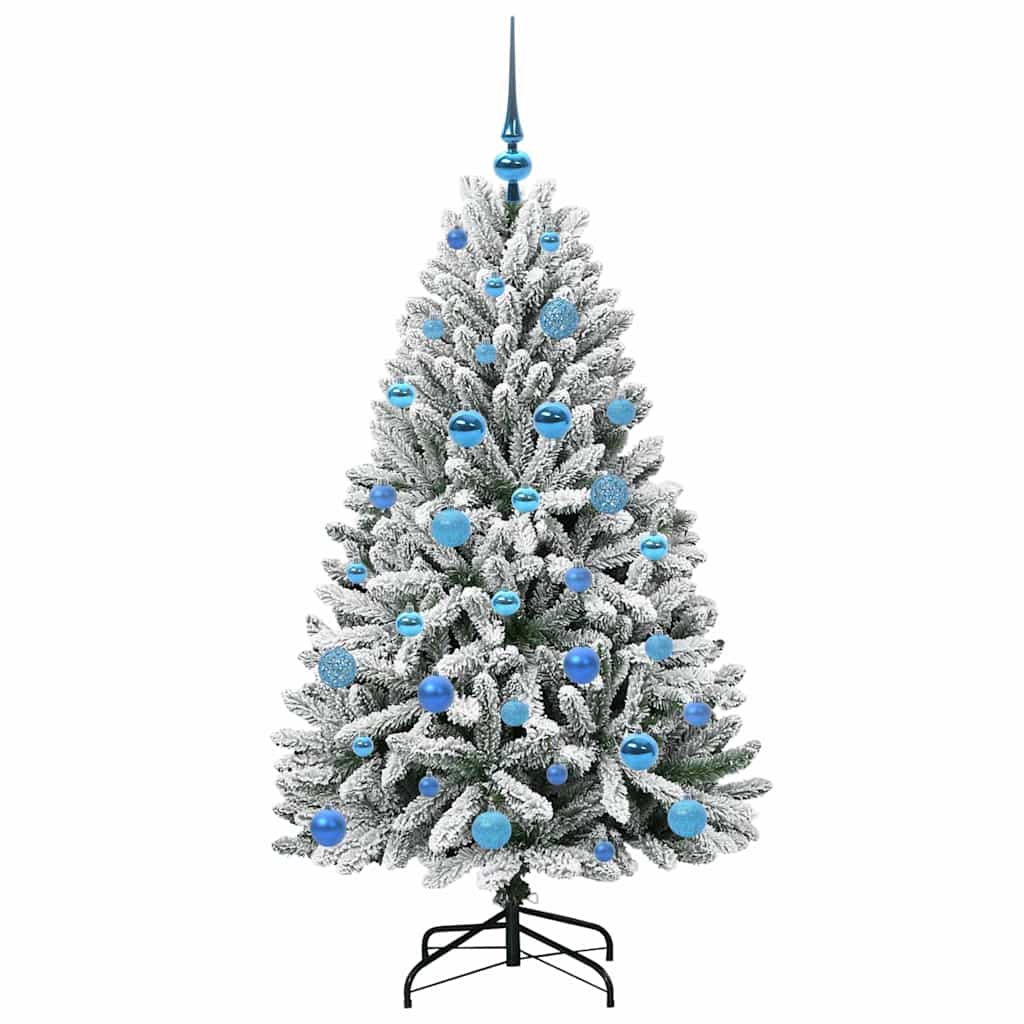 Umjetno božićno drvce Zelena i bijela 150 cm PVC i metal