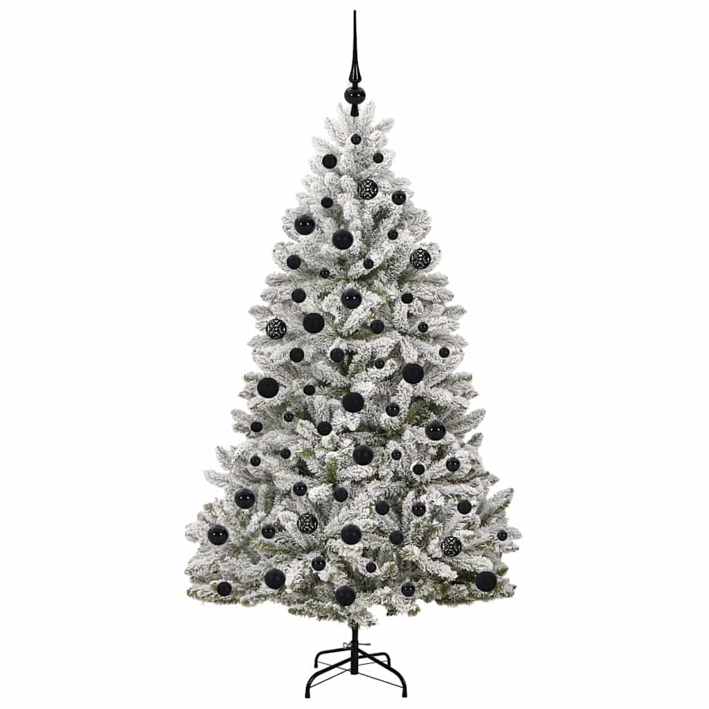 Umjetno božićno drvce Zelena i bijela 180 cm PVC i metal