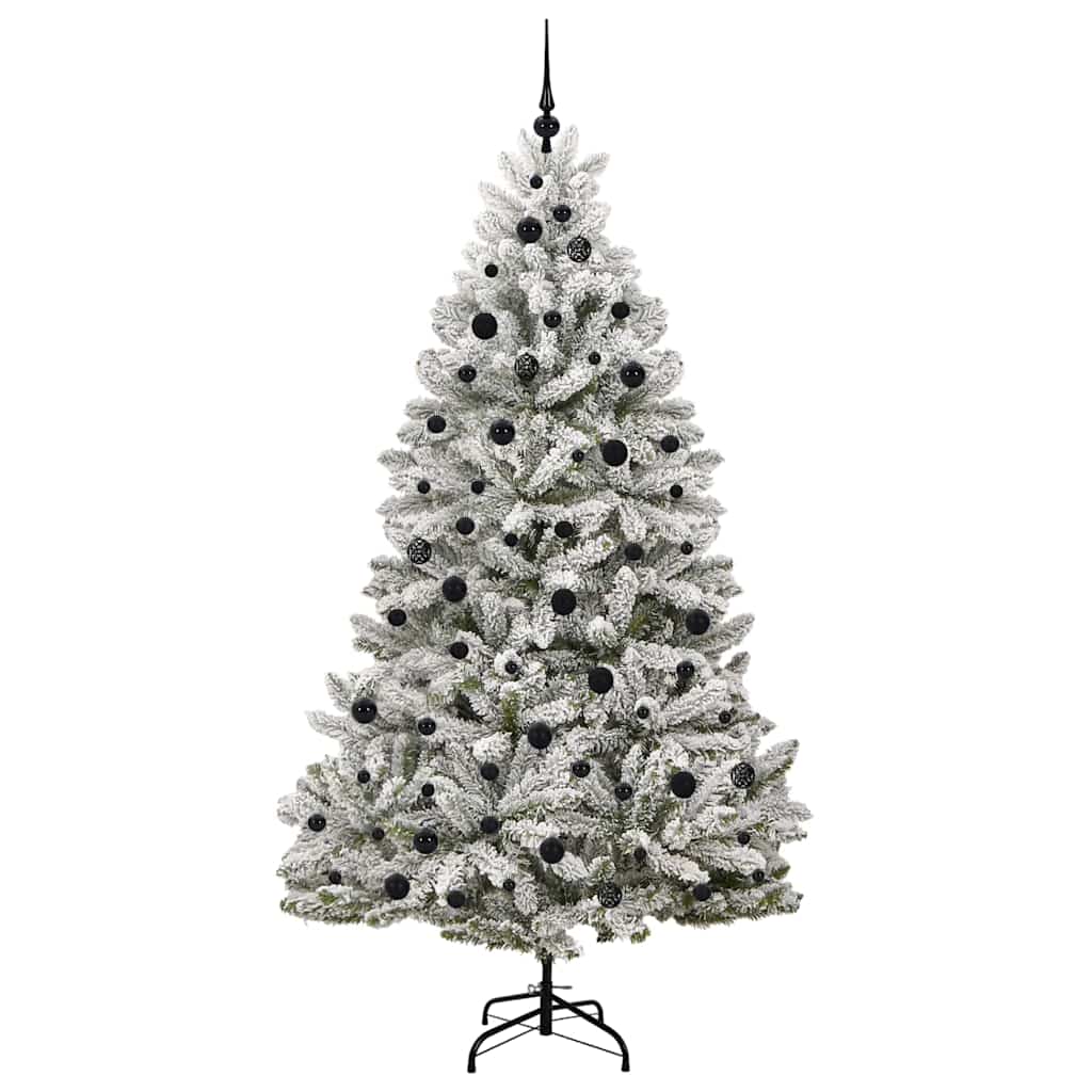 Umjetno božićno drvce Zelena i bijela 210 cm PVC i metal