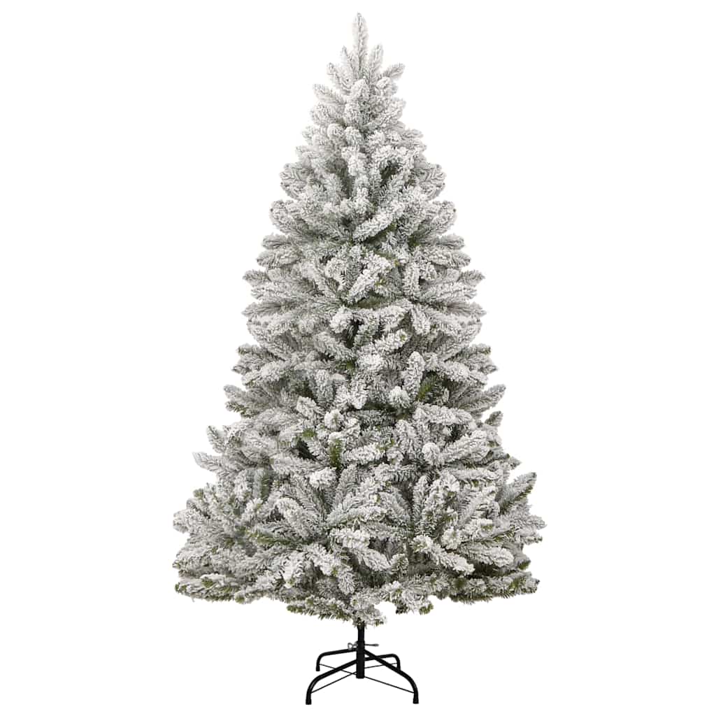 Umjetno božićno drvce Zelena i bijela 210 cm PVC i metal