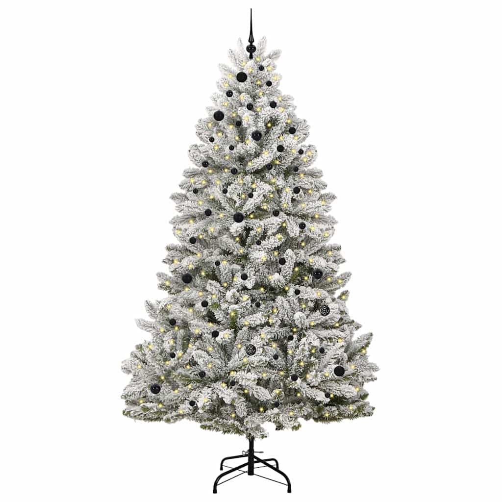 Umjetno božićno drvce Zelena i bijela 270 cm PVC i metal