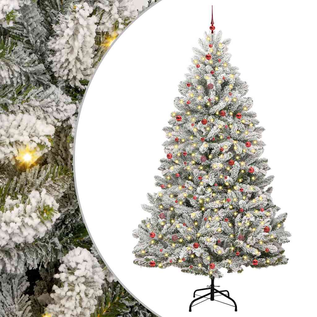 Umjetno božićno drvce Zelena i bijela 300 cm PVC i metal