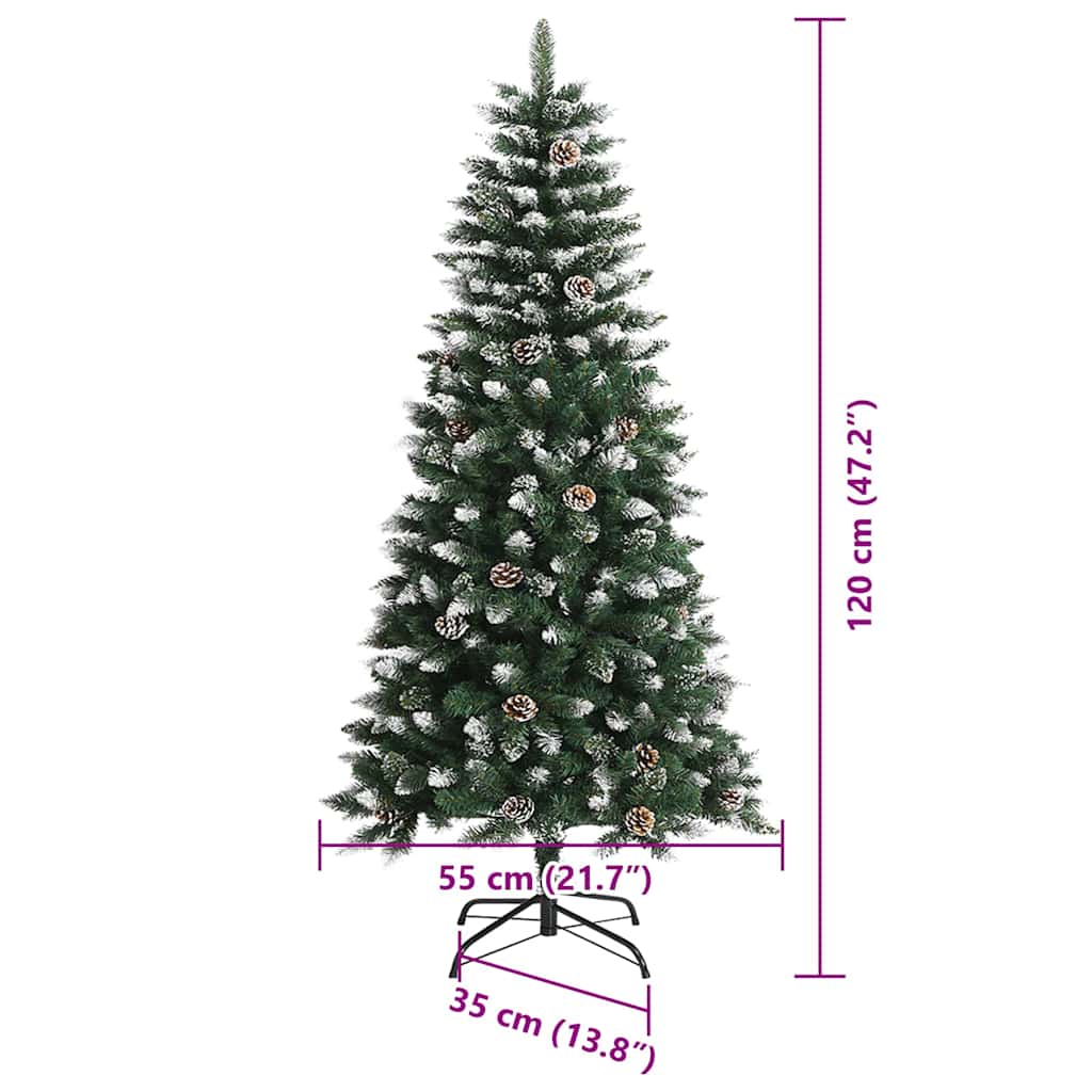 Umjetno božićno drvce Zelena 120 cm PVC, plastika i čelik