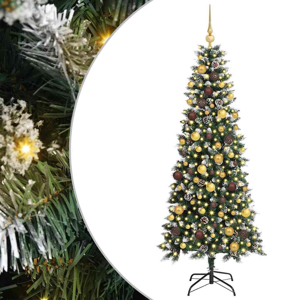 Umjetno božićno drvce Zelena 180 cm PVC, plastika i čelik