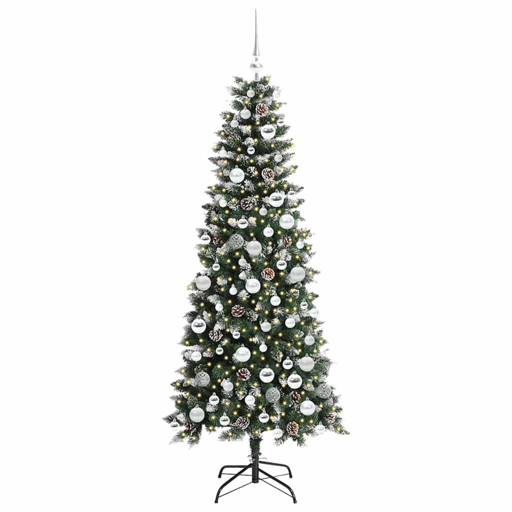 Umjetno božićno drvce Zelena 180 cm PVC, plastika i čelik
