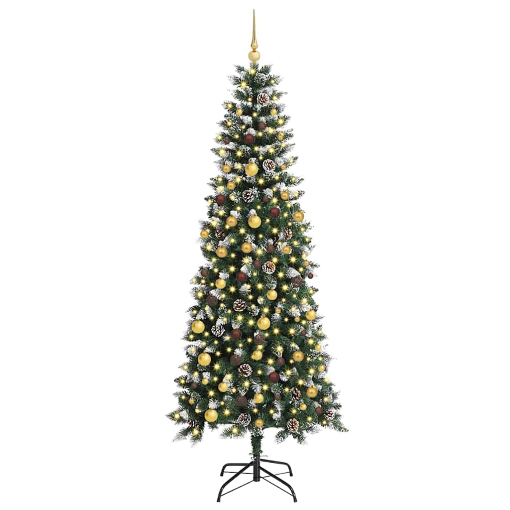 Umjetno božićno drvce Zelena 210 cm PVC, plastika i čelik