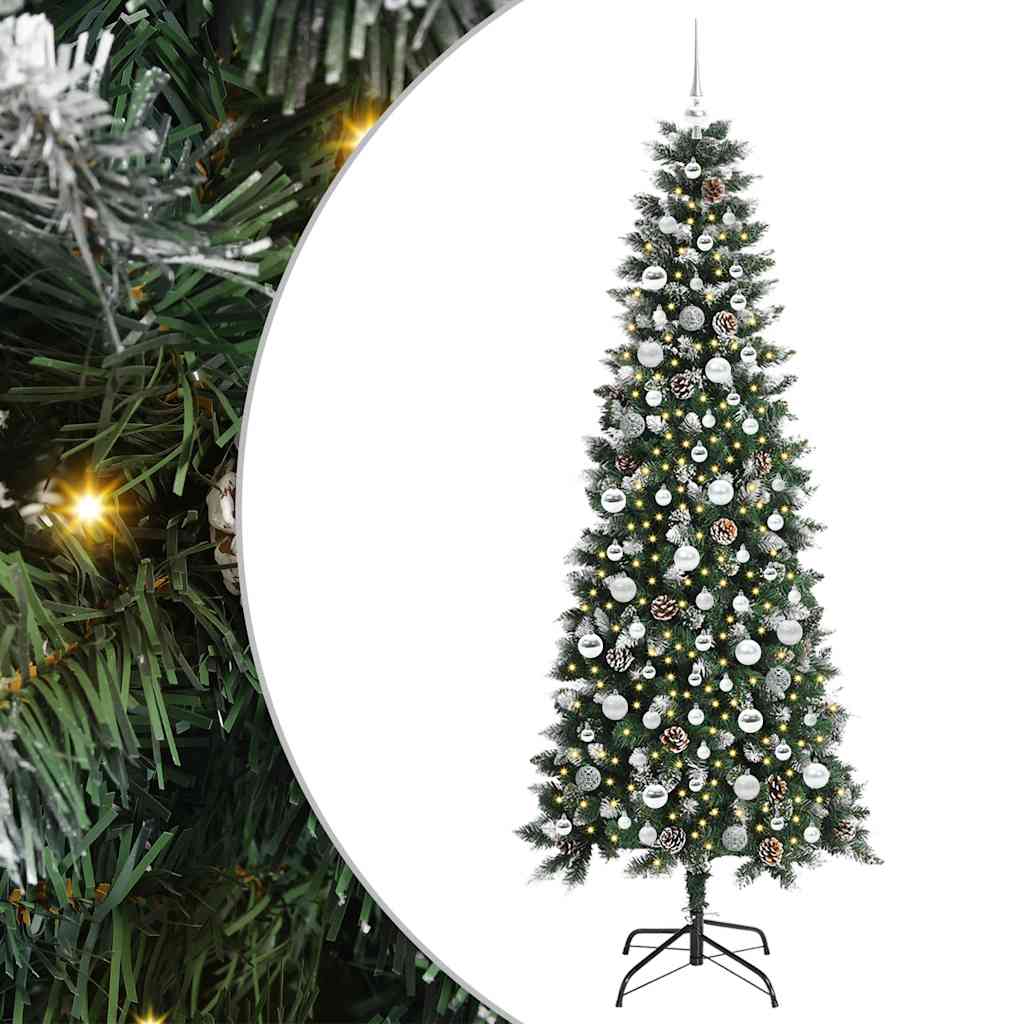 Umjetno božićno drvce Zelena 210 cm PVC, plastika i čelik