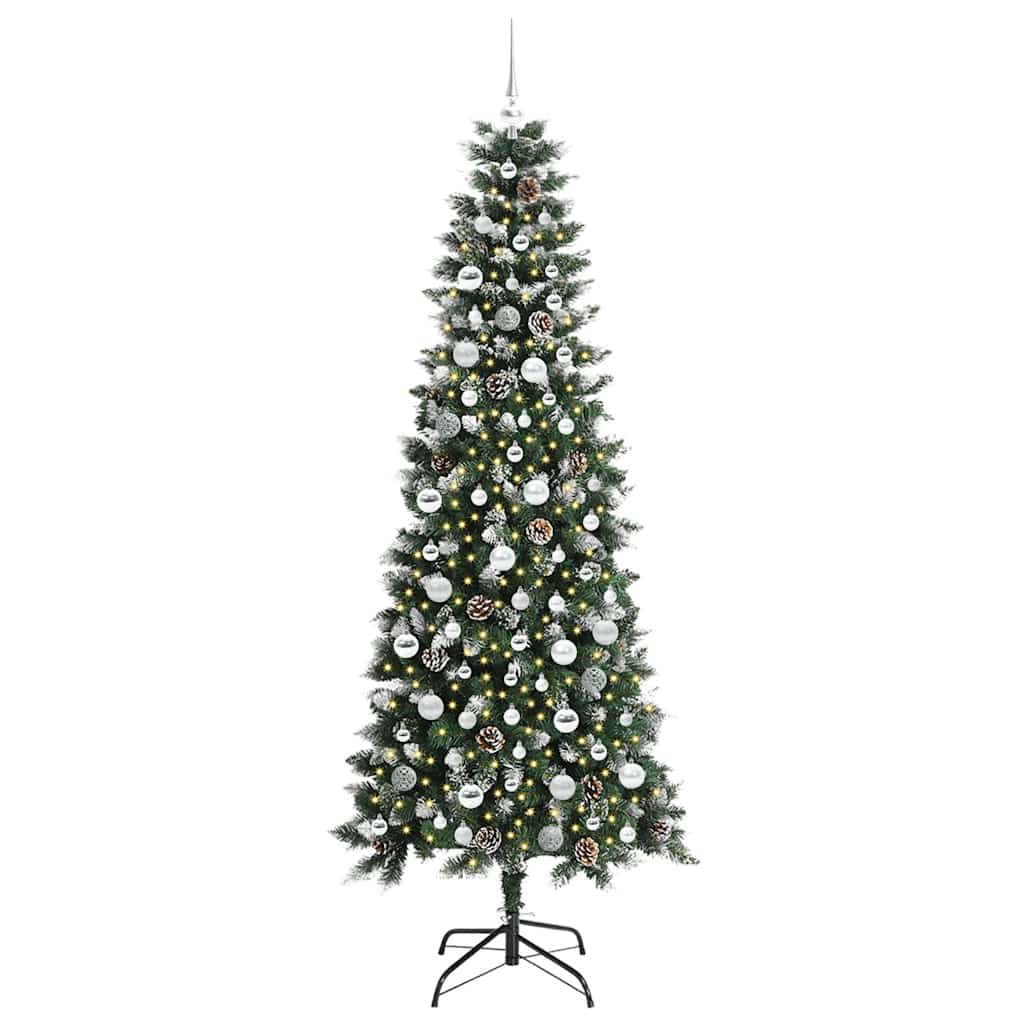 Umjetno božićno drvce Zelena 210 cm PVC, plastika i čelik
