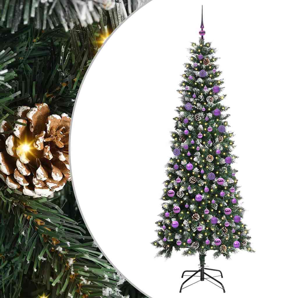 Umjetno božićno drvce Zelena 210 cm PVC, plastika i čelik