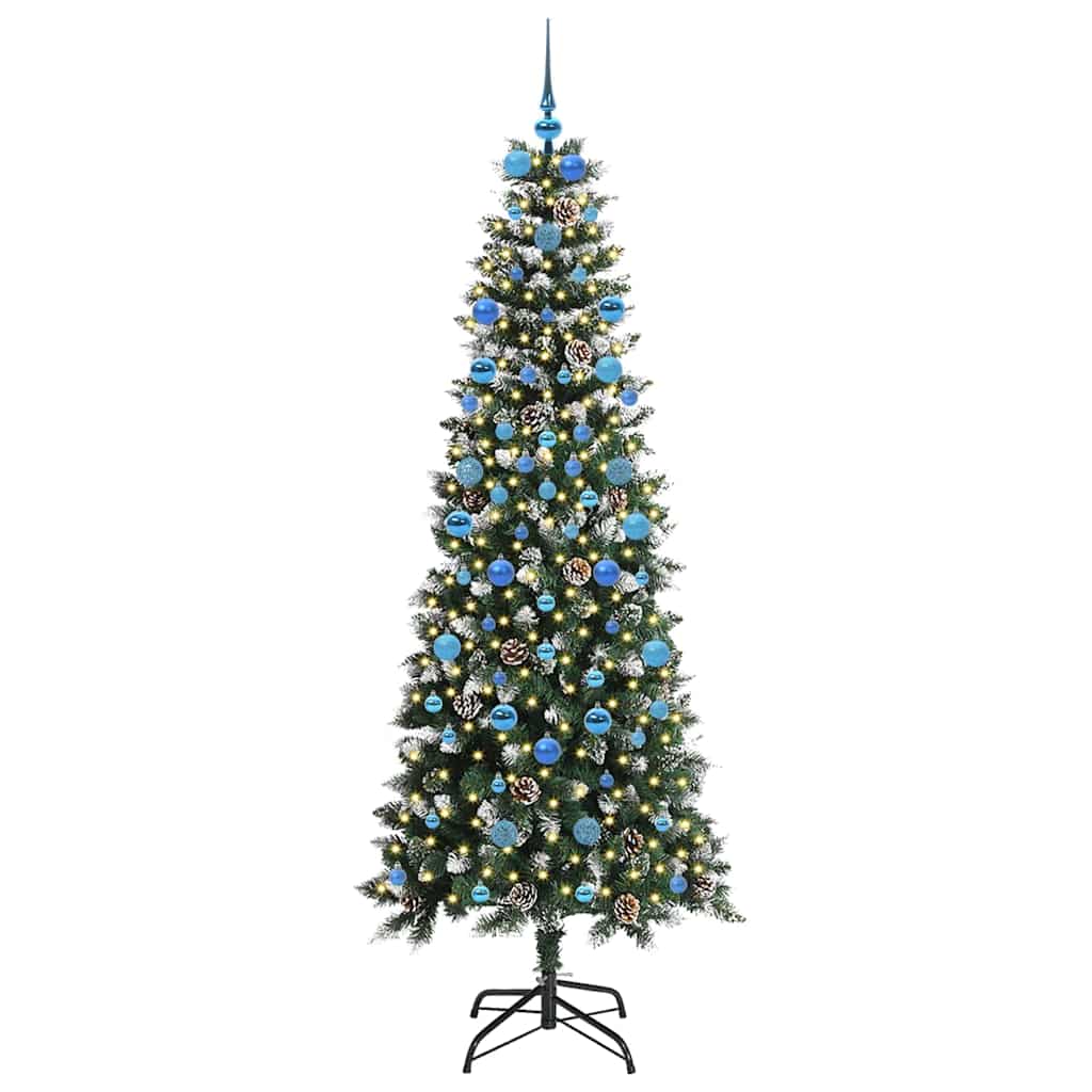 Umjetno božićno drvce Zelena 210 cm PVC, plastika i čelik