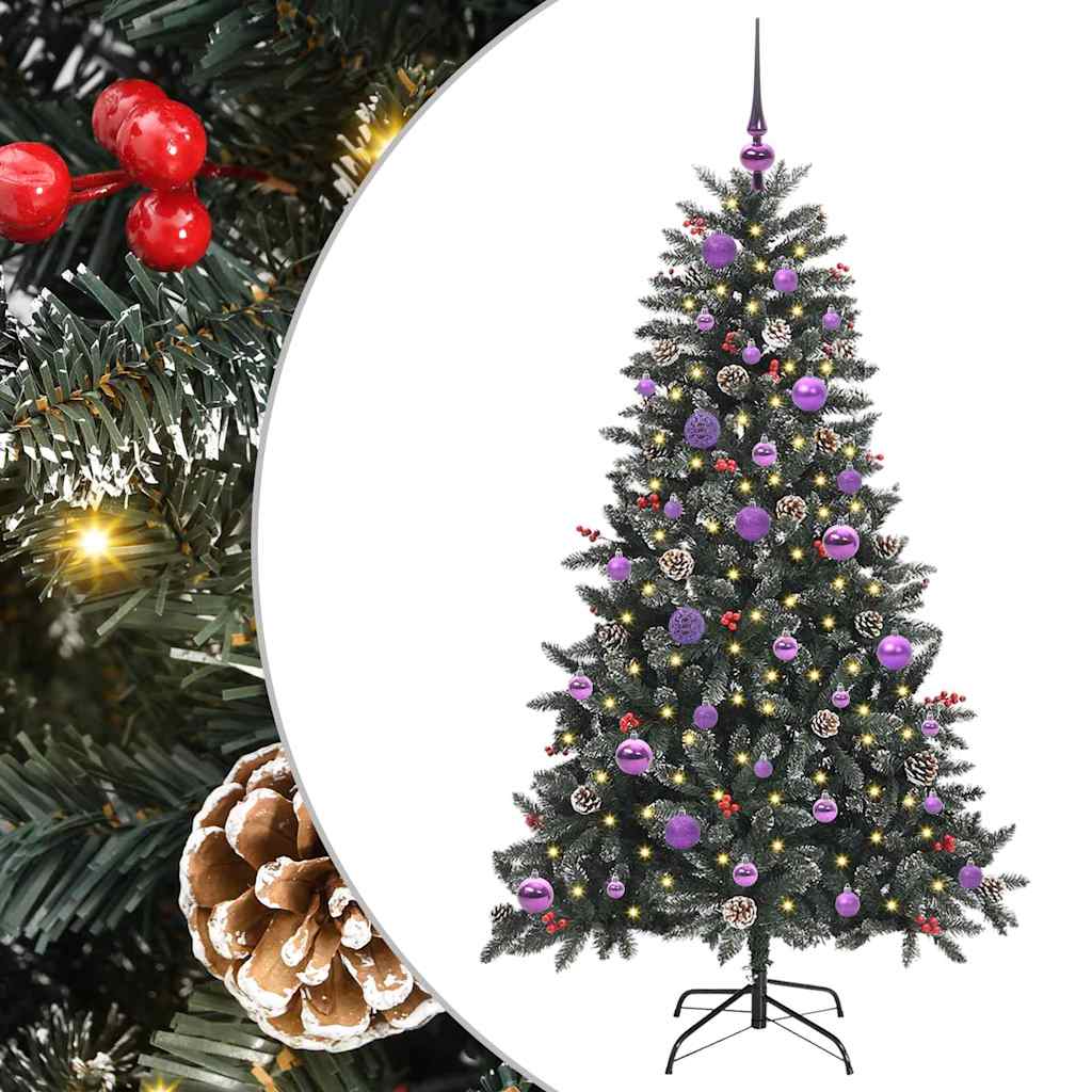 Umjetno božićno drvce Zelena 150 cm PVC, Plastika i Čelik