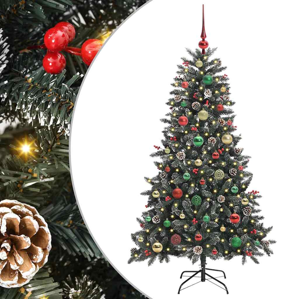 Umjetno božićno drvce Zelena 150 cm PVC, Plastika i Čelik