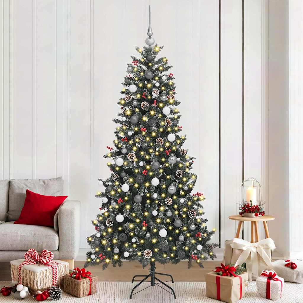 Umjetno božićno drvce Zelena 210 cm PVC, Plastika i Čelik