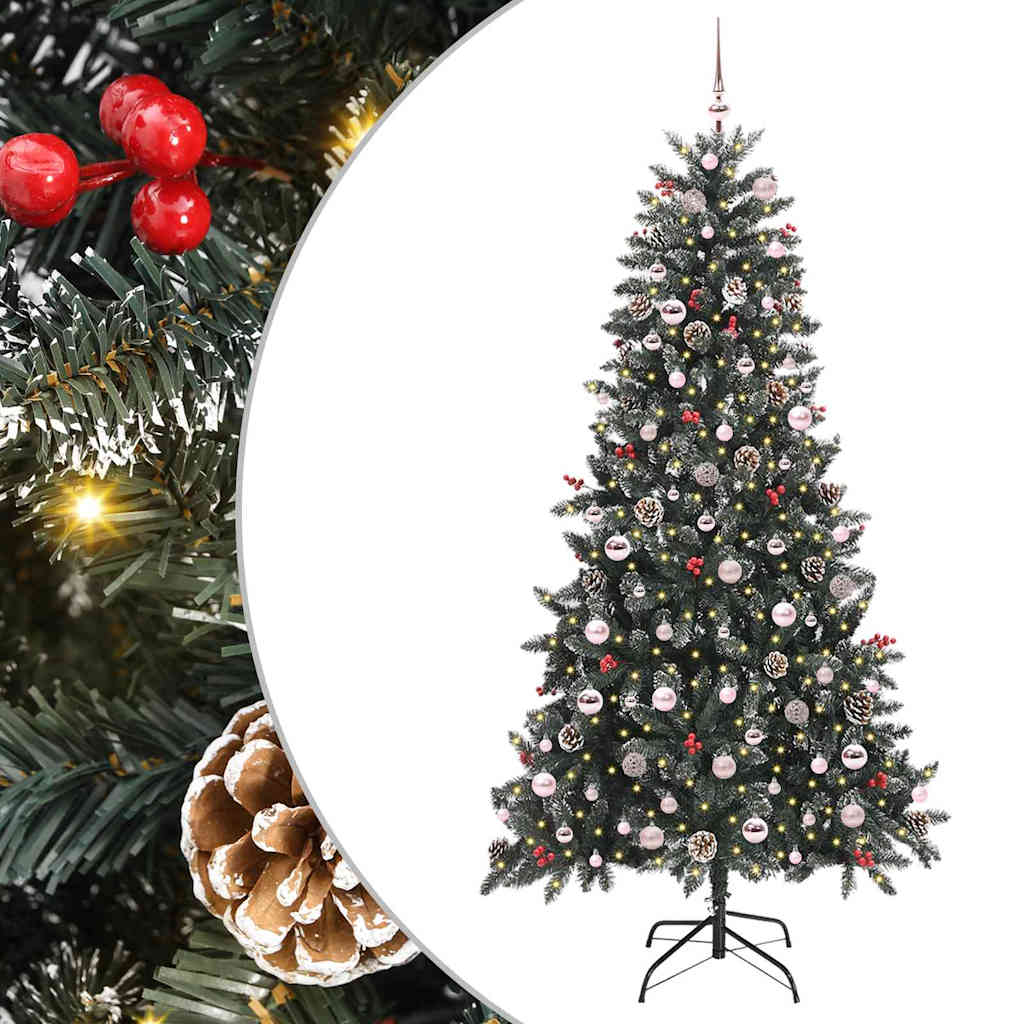 Umjetno božićno drvce Zelena 210 cm PVC, Plastika i Čelik