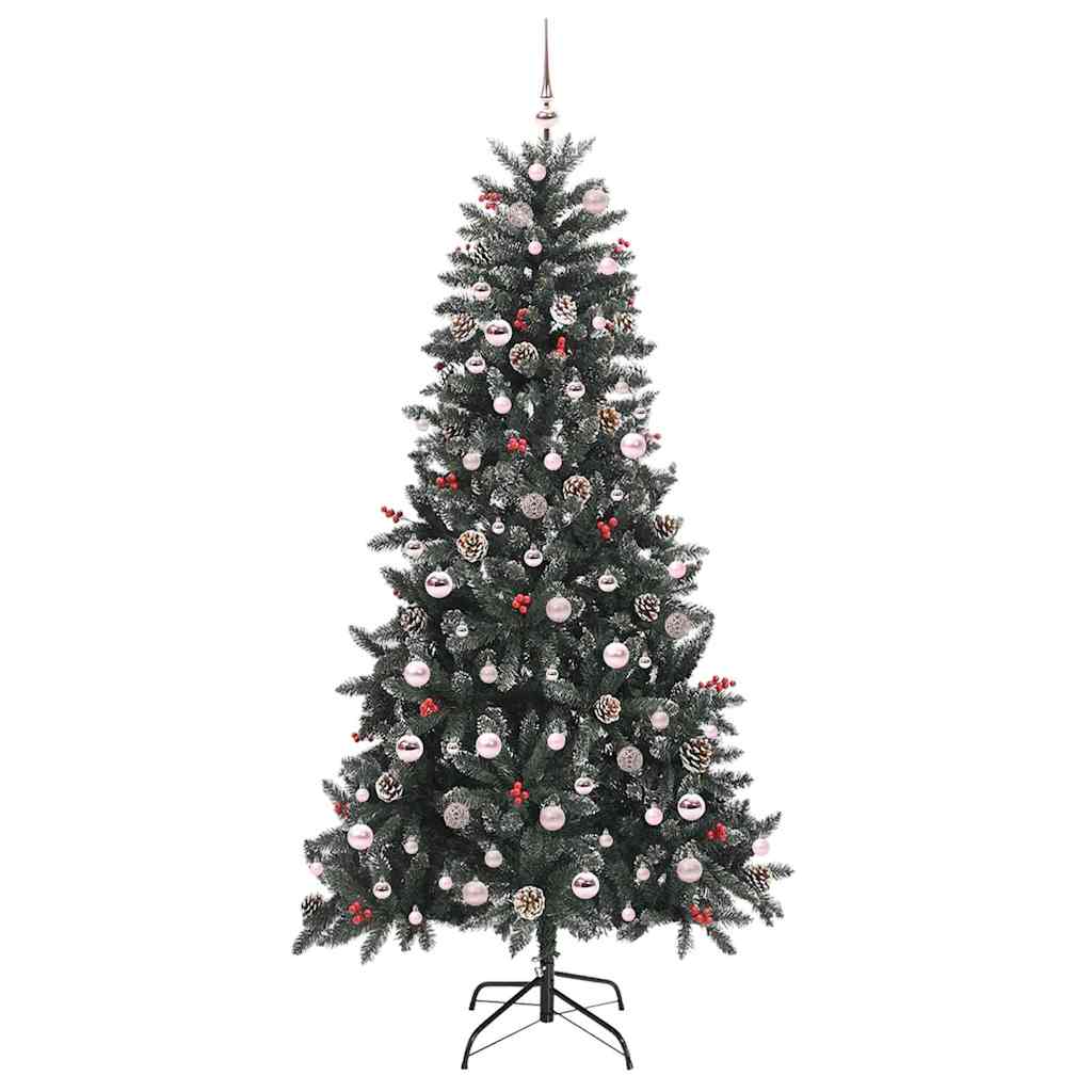 Umjetno božićno drvce Zelena 210 cm PVC, Plastika i Čelik