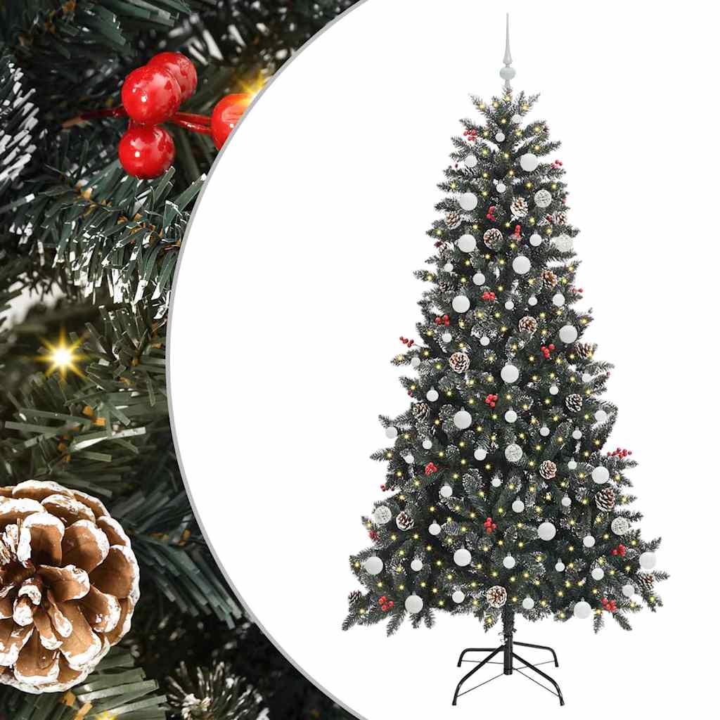Umjetno božićno drvce Zelena 210 cm PVC, Plastika i Čelik