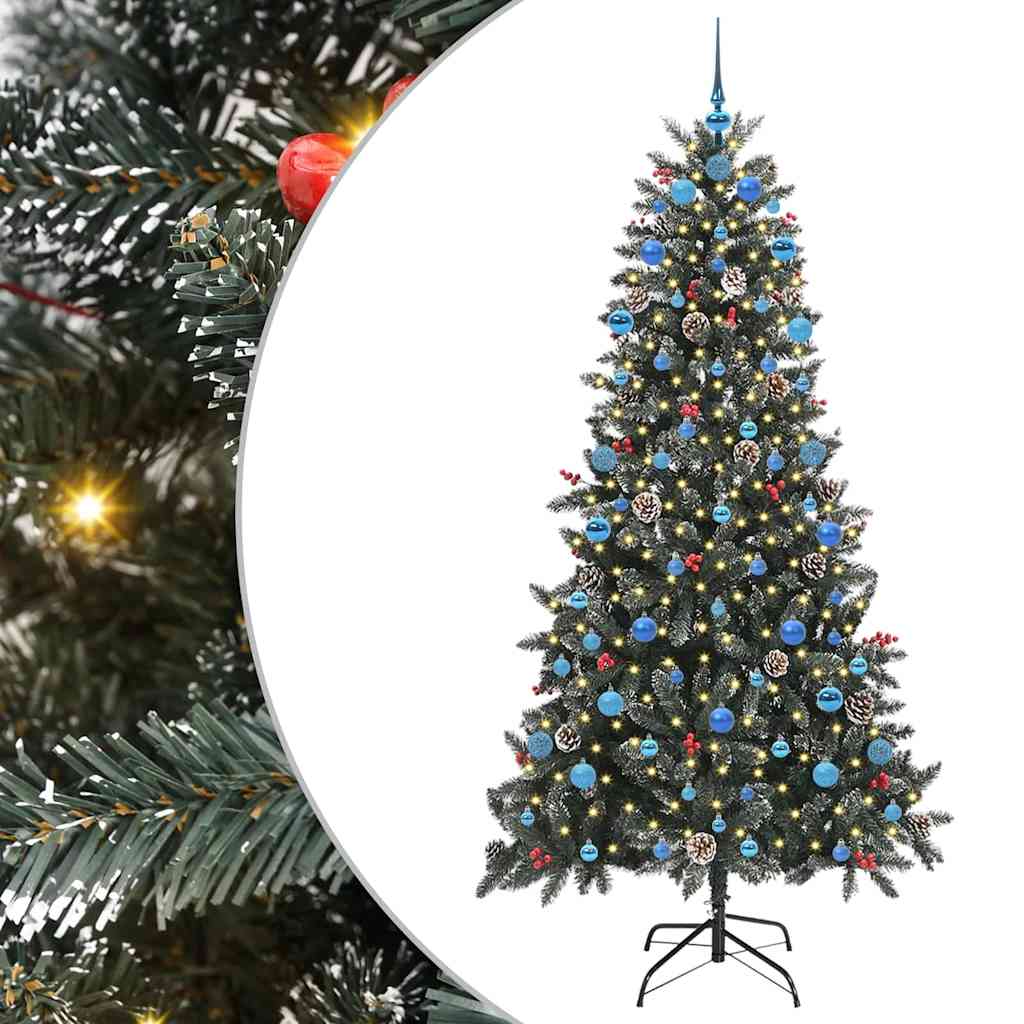 Umjetno božićno drvce Zelena 210 cm PVC, Plastika i Čelik