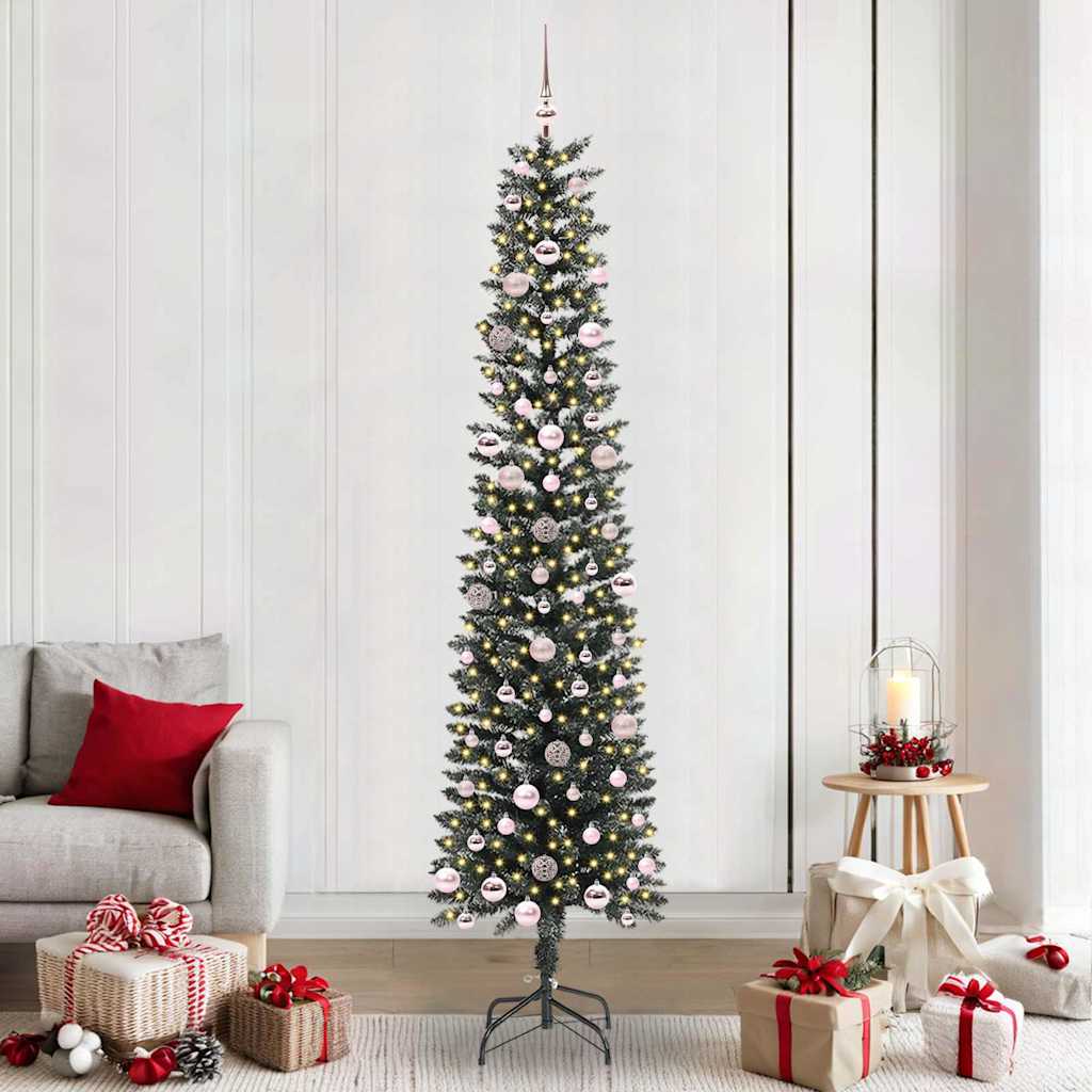 Umjetno božićno drvce Zelena 240 cm PVC, Plastika i Čelik