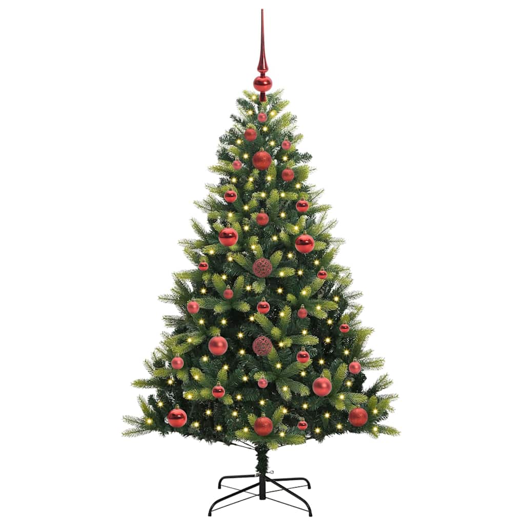 Umjetno rasklopivo božićno drvce 150 LED-a Zelena 120 cm